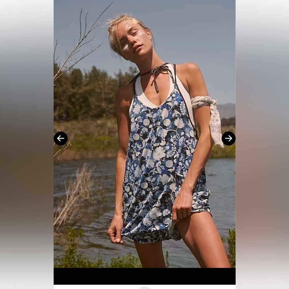 Free People Movement Hot Shot Printed Romper